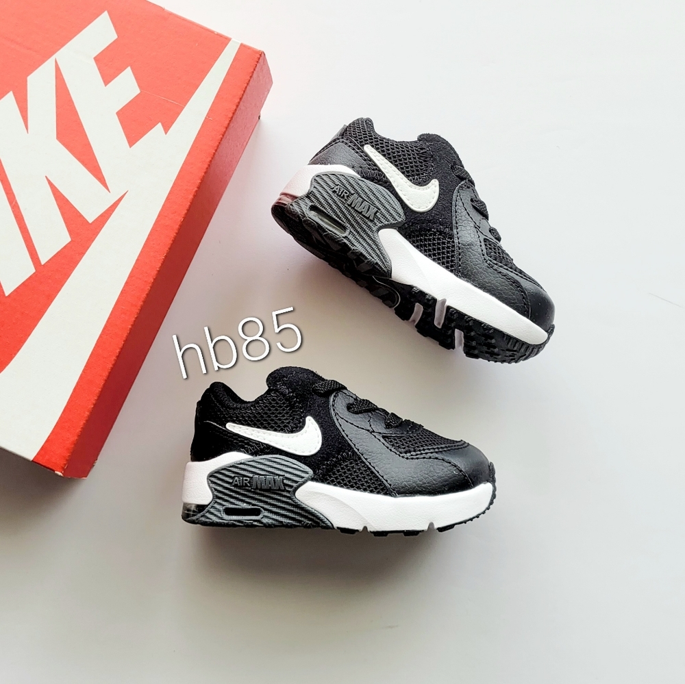 Nike Air Max Excee (TD) Black White Dark Grey Size 4C